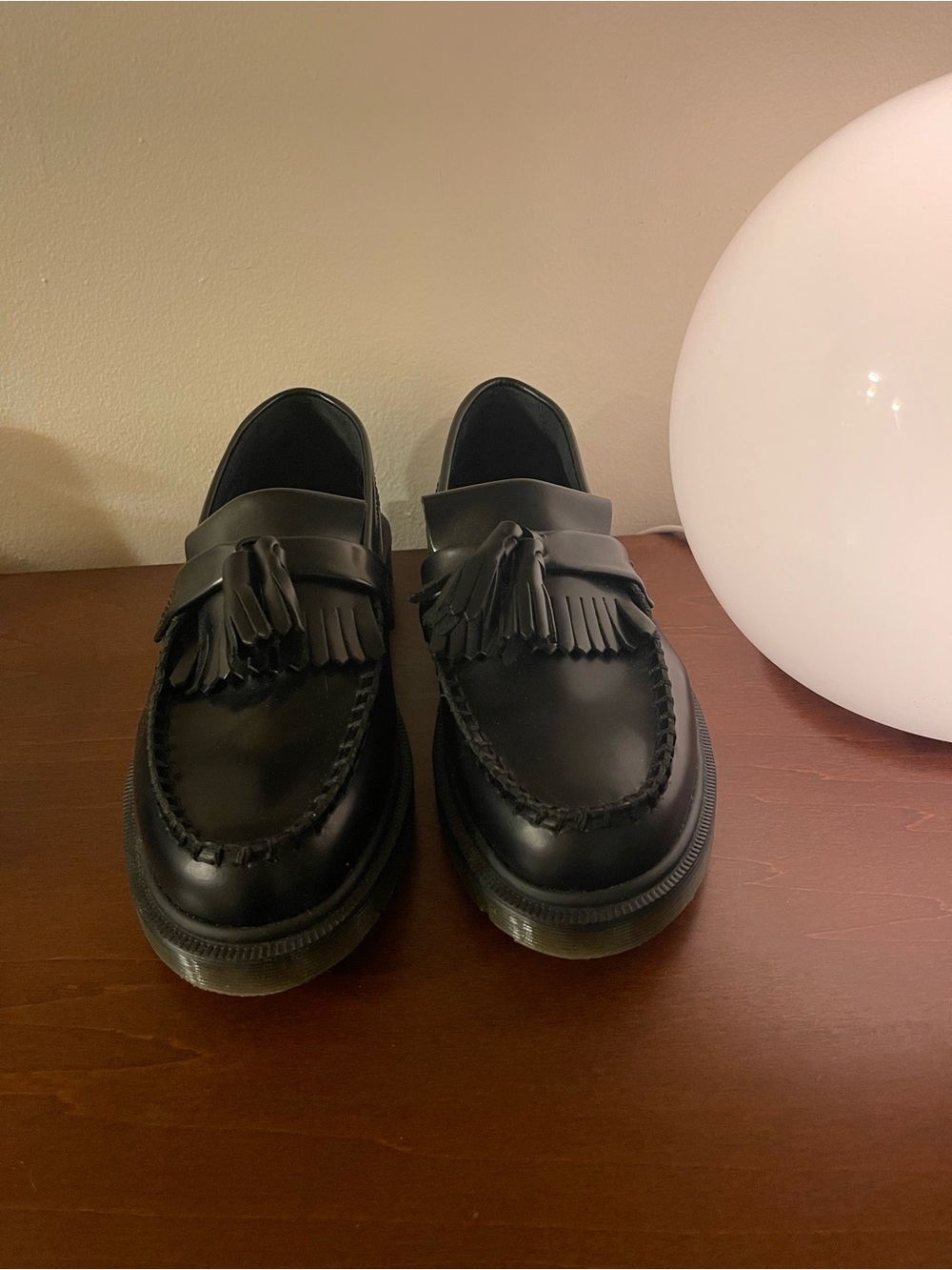Dr. Martens Adrian Tassel Loafers in Smooth Black - Women’s size 7